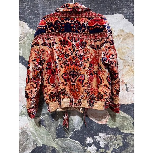 NEW Free People Bailey Velvet Moto Jacket Size M - Picture 5 of 5